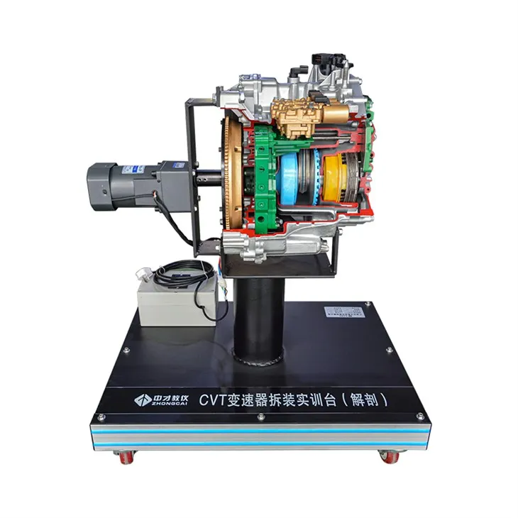 آٹوموٹو اسکولوں کا سامان کٹ وے ٹرانسمیشن ڈسیکشن ٹرینر کے ساتھ کھڑا ہے